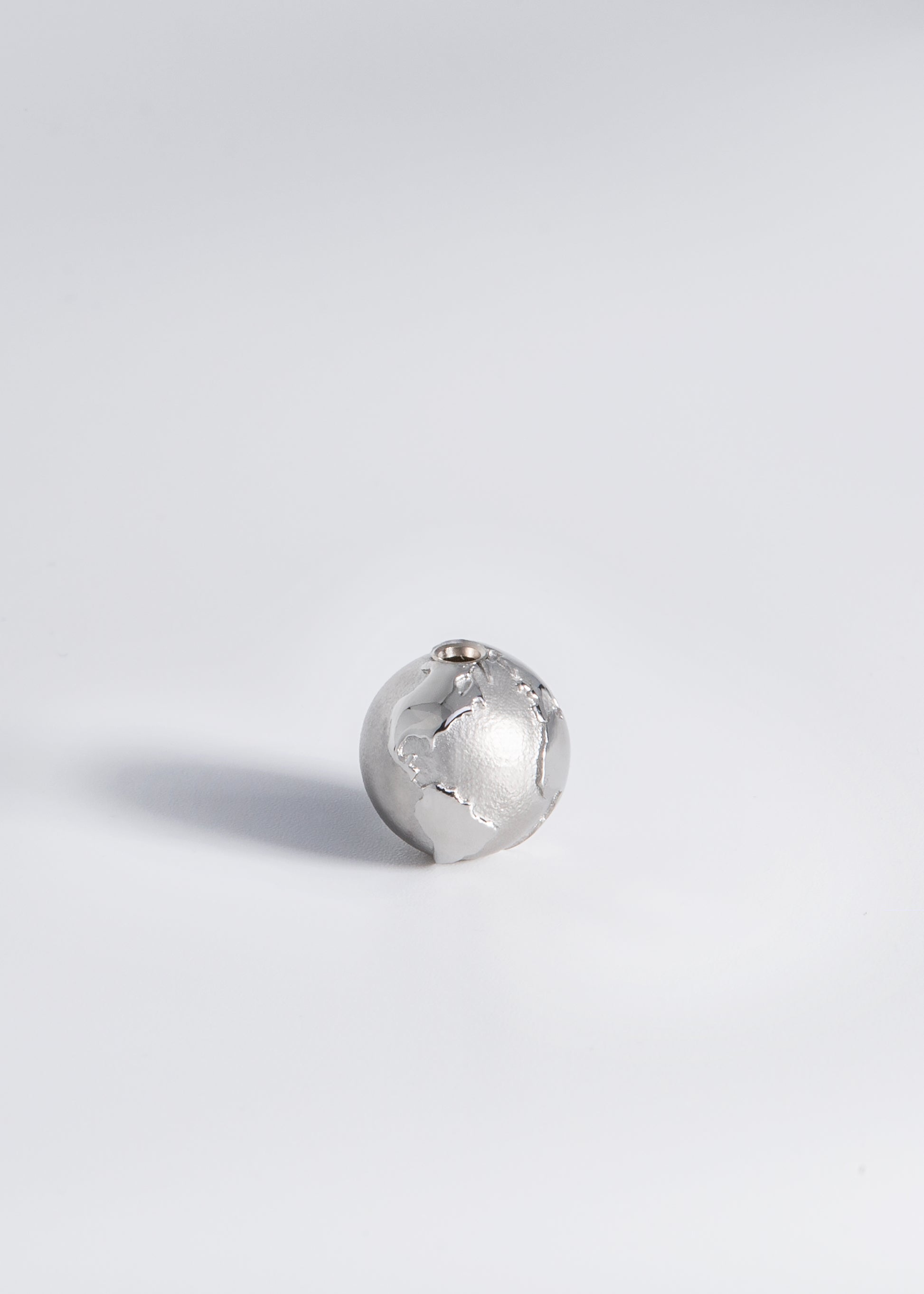 ELEMENT LIEN GLOBE - ACIER POUR BRACELET / COLLIER