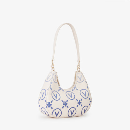 SAC ÉCRU/BLEU SAMBA RÉIMPRIMÉ