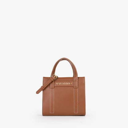 Sac à main femme cuir grainé camel avec bandoulière