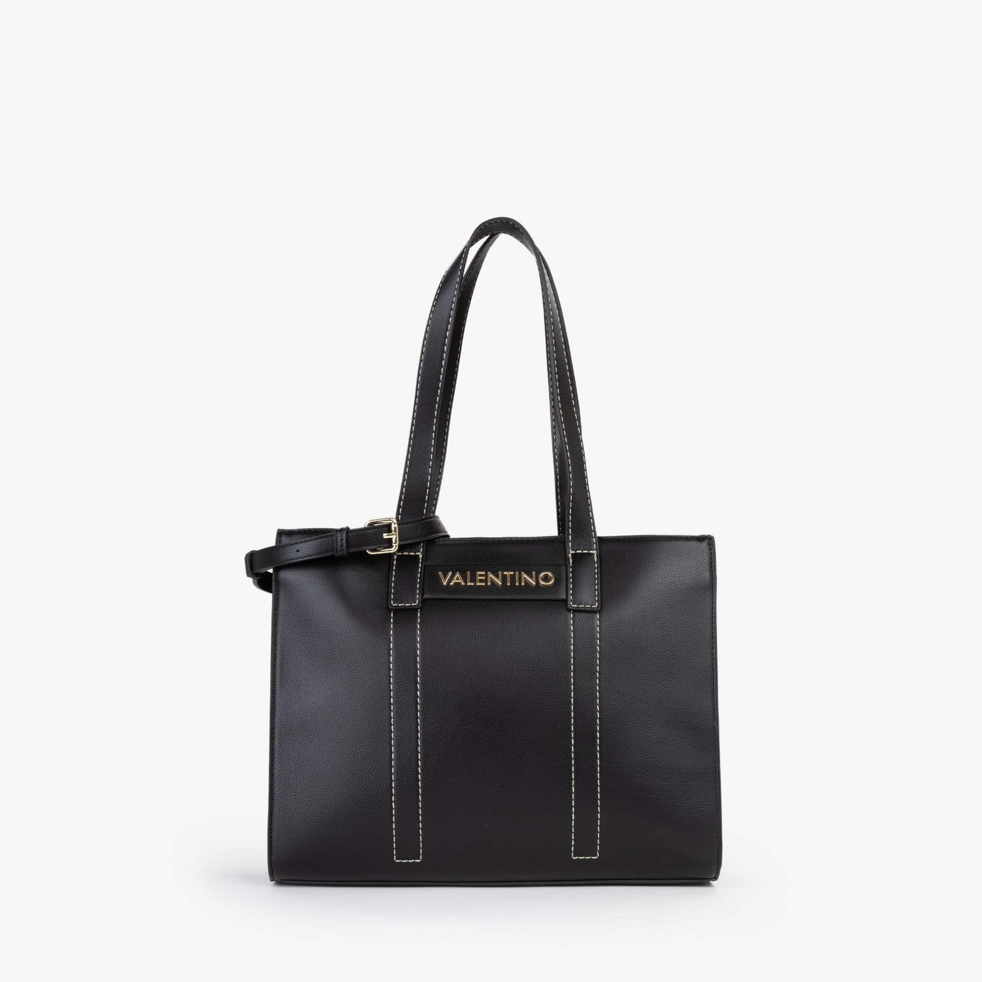 Sac à main femme noir structuré surpiqûres contrastantes