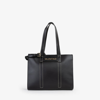 Sac à main femme noir structuré surpiqûres contrastantes