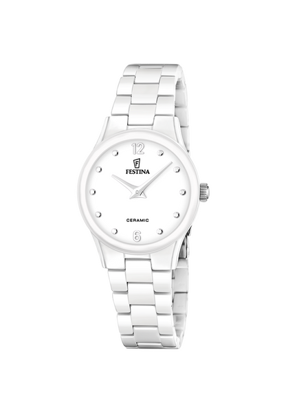 MONTRE FEMME CERAMIQUE, BLANCHE