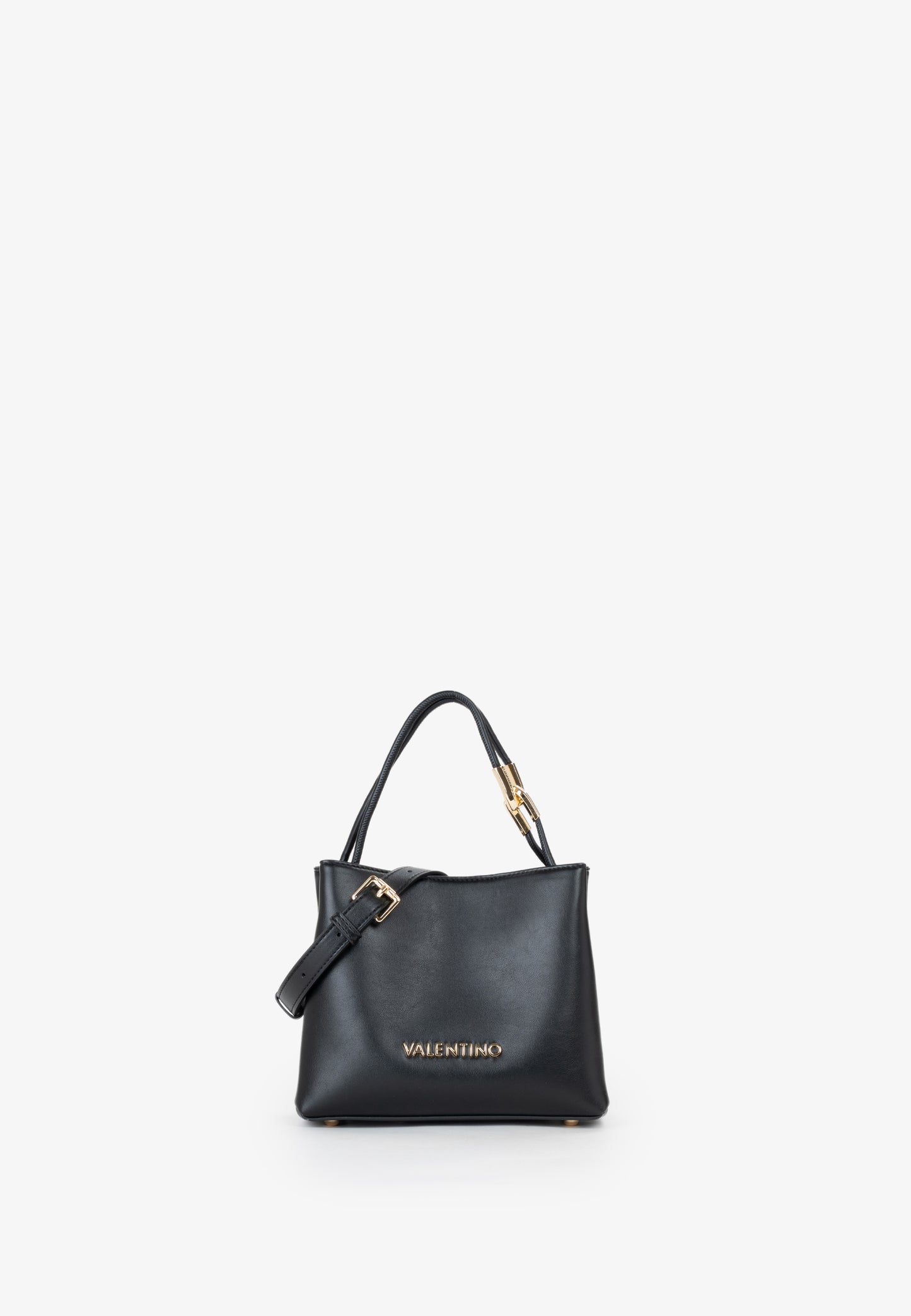 Sac main femme cuir noir poignée dorée élégant