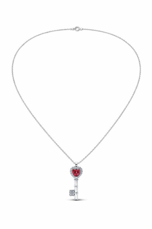 Collier pendentif cœur surélevé
