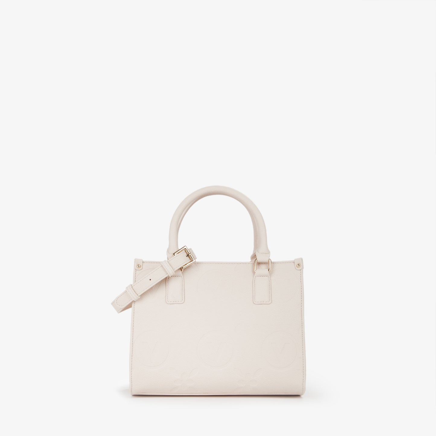 Sac à main femme écru structuré bandoulière réglable