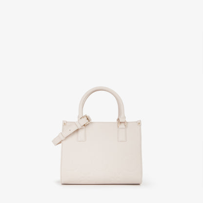 Sac à main femme écru structuré bandoulière réglable