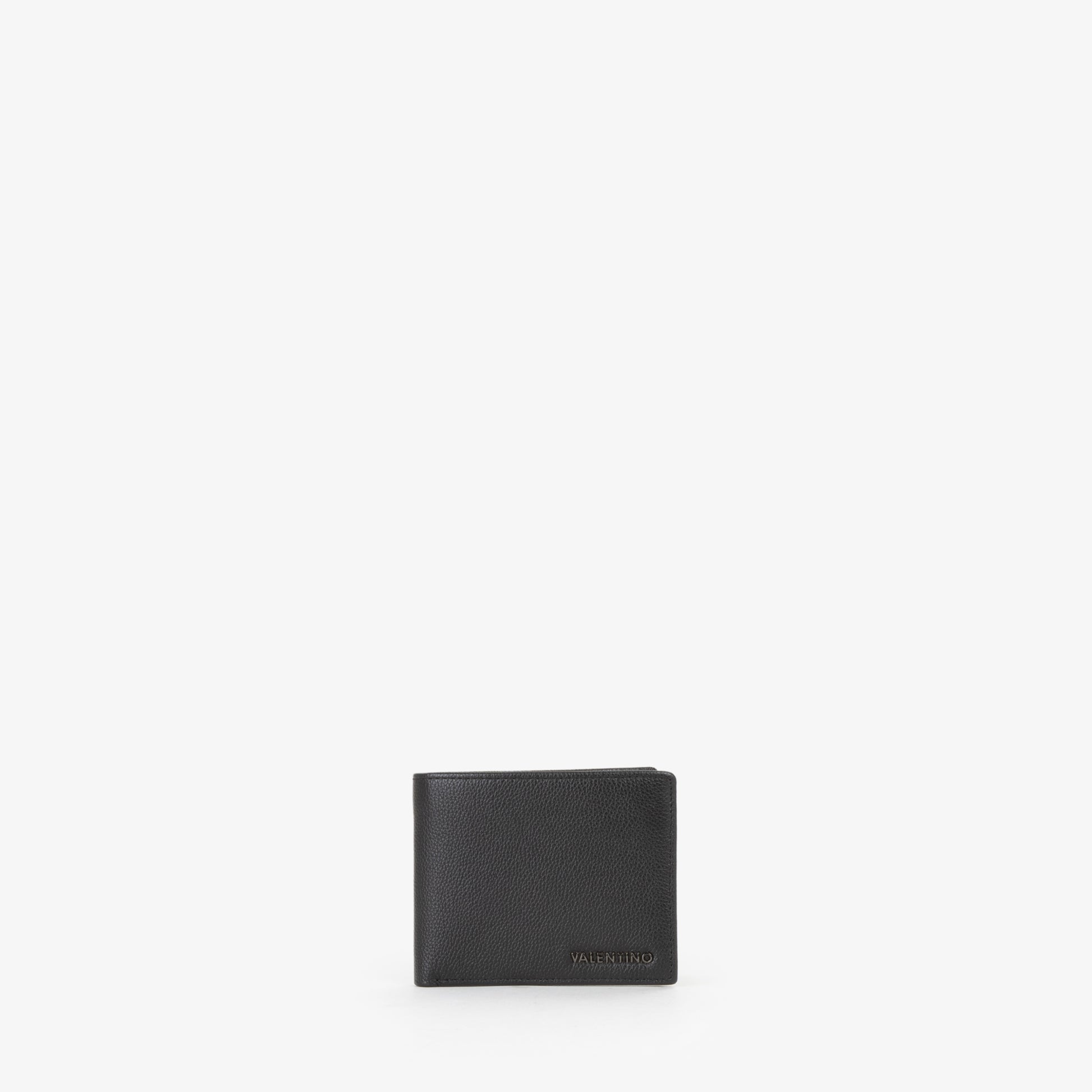Portefeuille homme cuir grainé noir bifold élégant