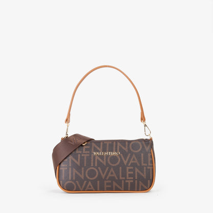 Sac femme baguette monogramme marron camel doré