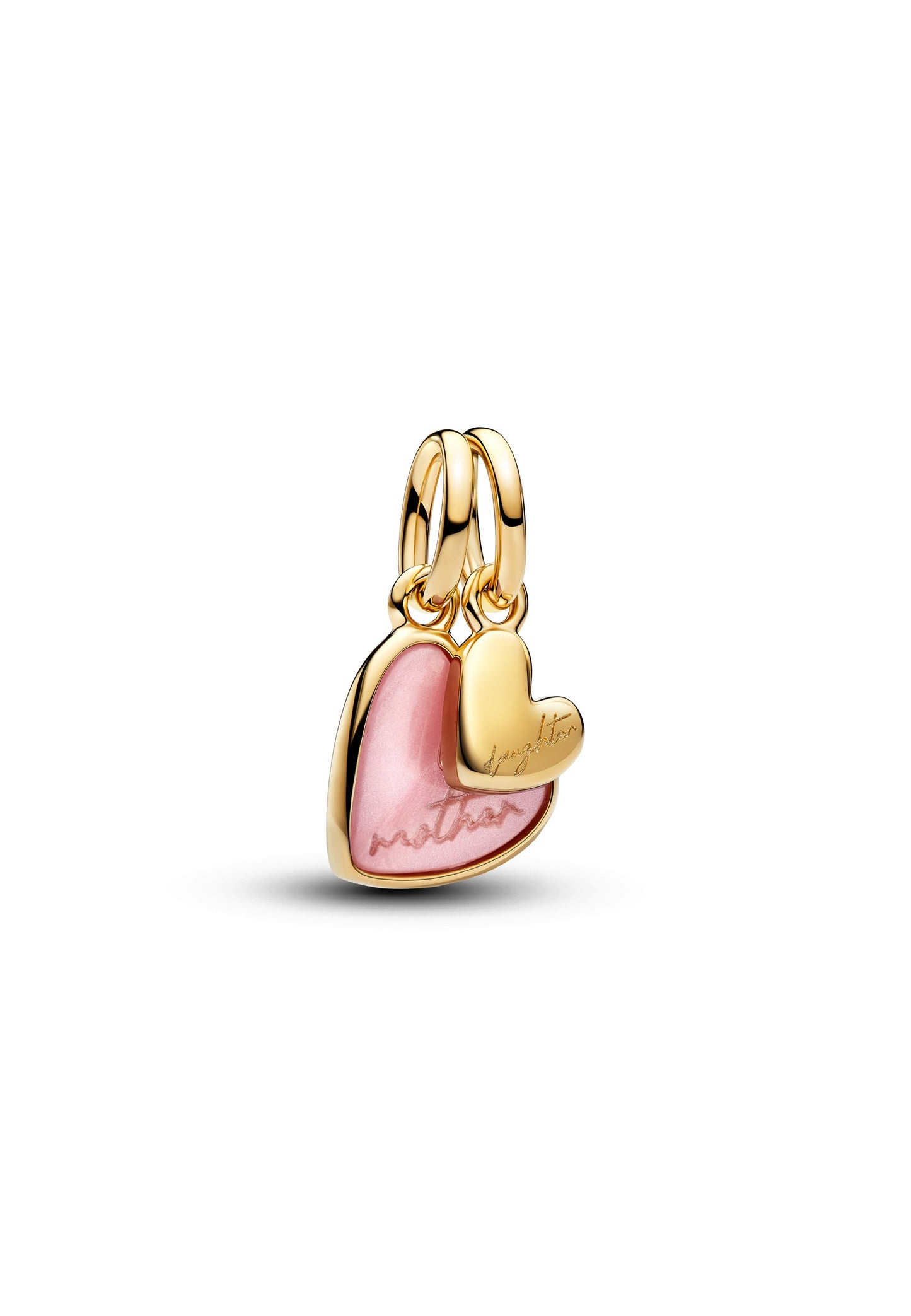 Charm pendante rose mère et fille séparable