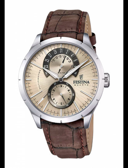 MONTRE IVORY, BRACELET CUIR, HOMME