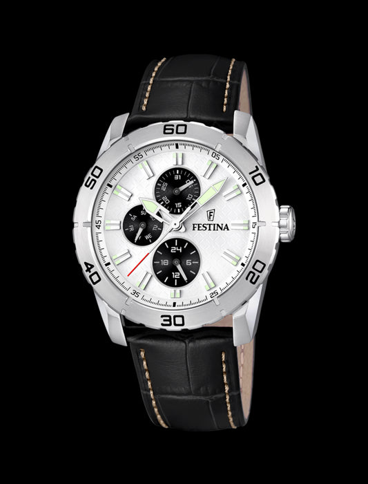 MONTRE BLANC, BRACELET CUIR, HOMME