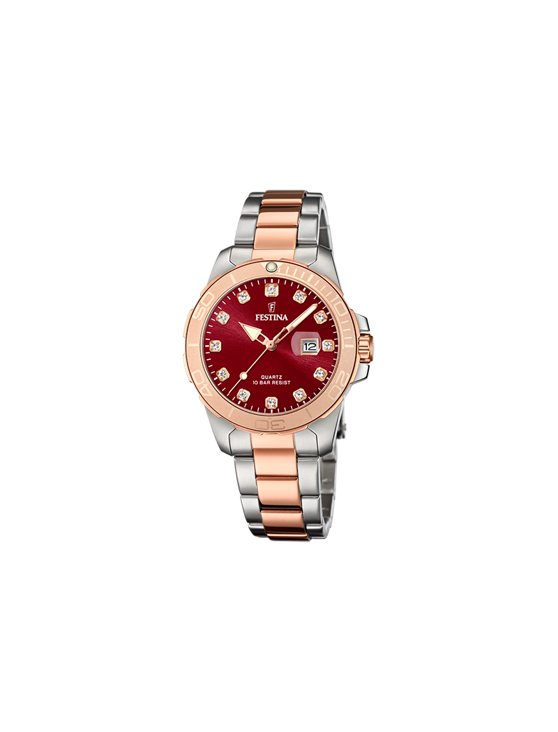 MONTRE FEMME FESTINA BOYFRIEND  AVEC CADRAN BOURGOGNE