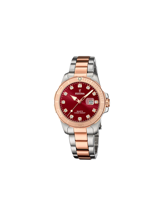 MONTRE FEMME FESTINA BOYFRIEND  AVEC CADRAN BOURGOGNE