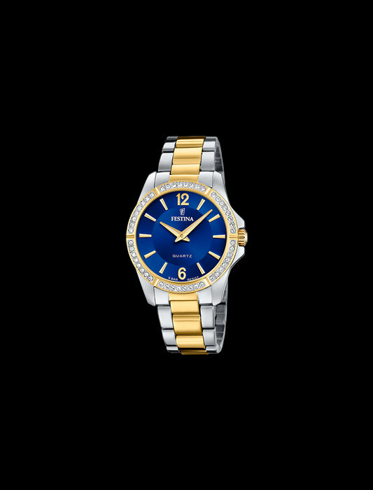 MONTRE FESTINA MADEMOISELLE FEMME  AVEC CADRAN BLEU