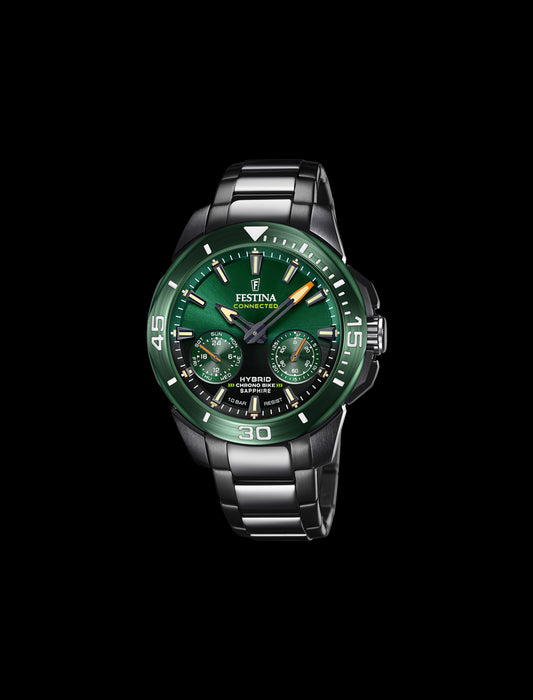 FESTINA CONNECTED  VERT ACIER INOXYDABLE L, HOMME