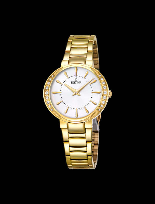 MONTRE GRIS, BRACELET ACIER INOXYDABLE, FEMME