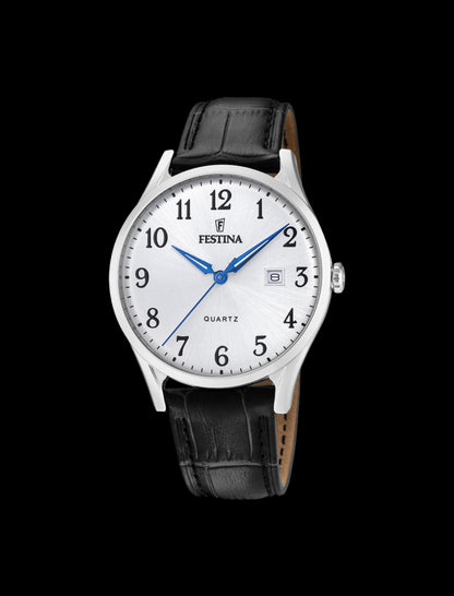 MONTRE BLANC, BRACELET CUIR, HOMME