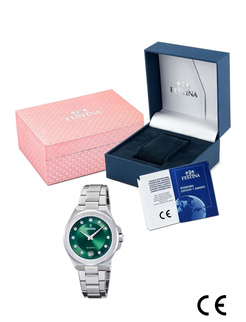 MONTRE FESTINA  VERT FEMME