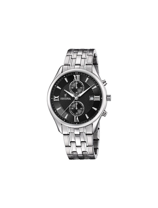 MONTRE FESTINA TIMELESS CHRONOGRAPH  POUR HOMMES AVEC CADRAN NOIR