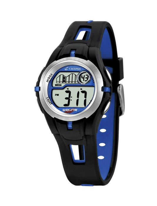 MONTRE CALYPSO DIGITAL CRUSH  BRACELET EN CAOUTCHOUC BLEU, ENFANTS