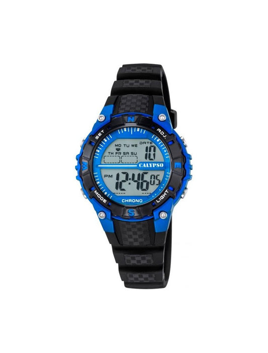 MONTRE CALYPSO DIGITAL CRUSH  BRACELET EN CAOUTCHOUC BLEU, ENFANTS
