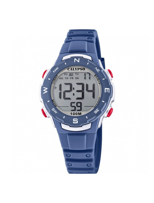 MONTRE NUMÉRIQUE CALYPSO DIGITAL CRUSH  BRACELET EN CAOUTCHOUC, ENFANTS