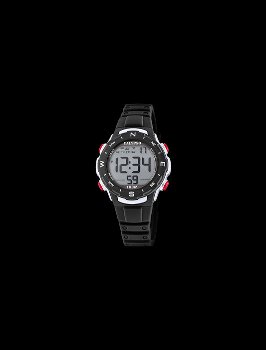 MONTRE NUMÉRIQUE CALYPSO DIGITAL CRUSH  BRACELET EN CAOUTCHOUC, ENFANTS