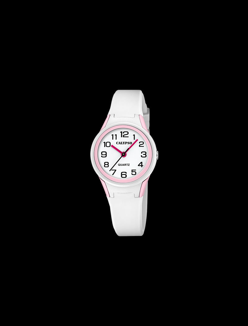 MONTRE CALYPSO SWEET TIME K/ BLANC, BRACELET D’ PLASTIQUE, ENFANTS