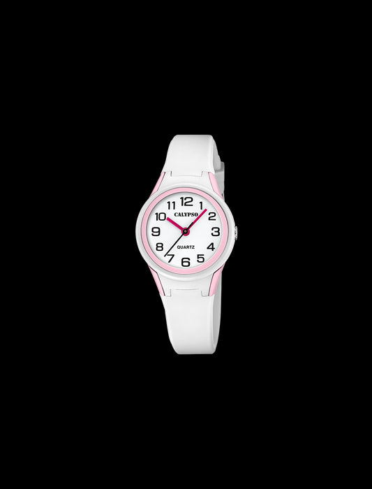 MONTRE CALYPSO SWEET TIME K/ BLANC, BRACELET D’ PLASTIQUE, ENFANTS