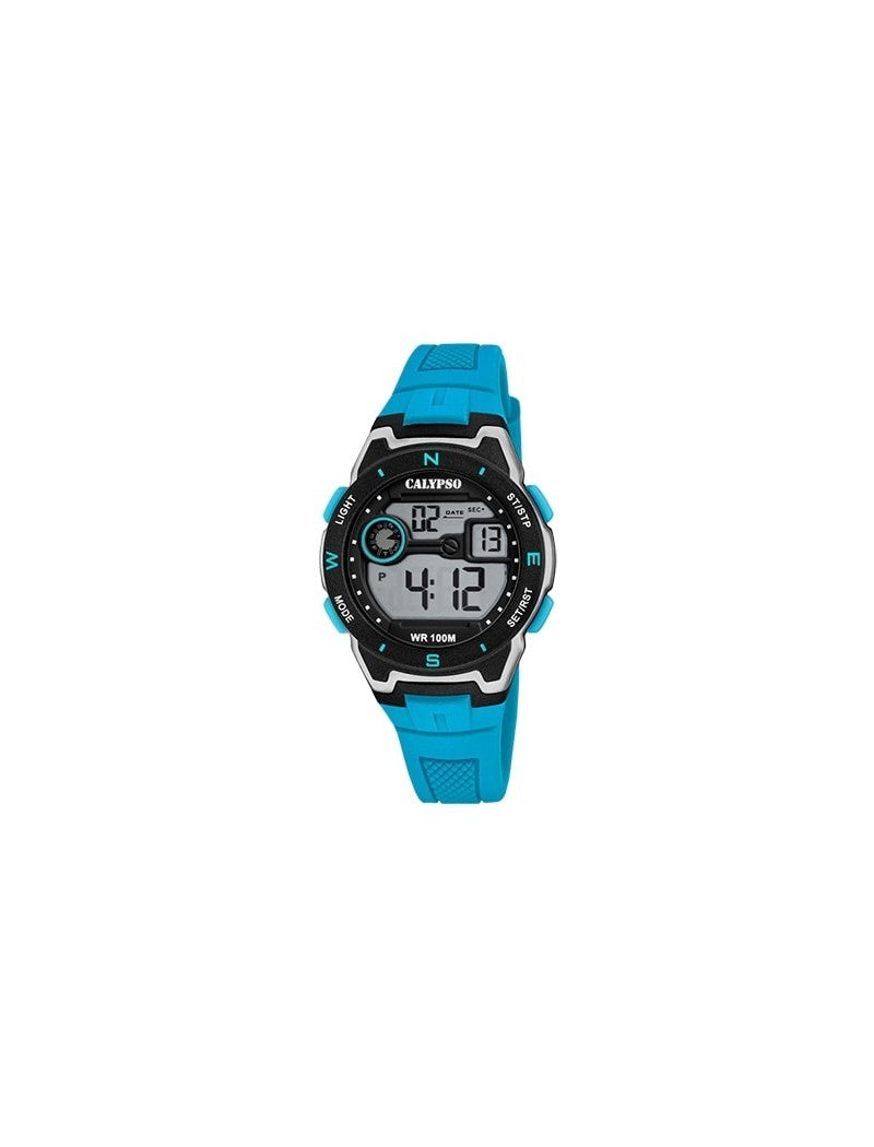 MONTRE HOMME CALYPSO DIGITAL CRUSH  BLEU