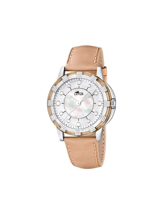 MONTRE FEMME LOTUS AVEC CADRAN BLANC