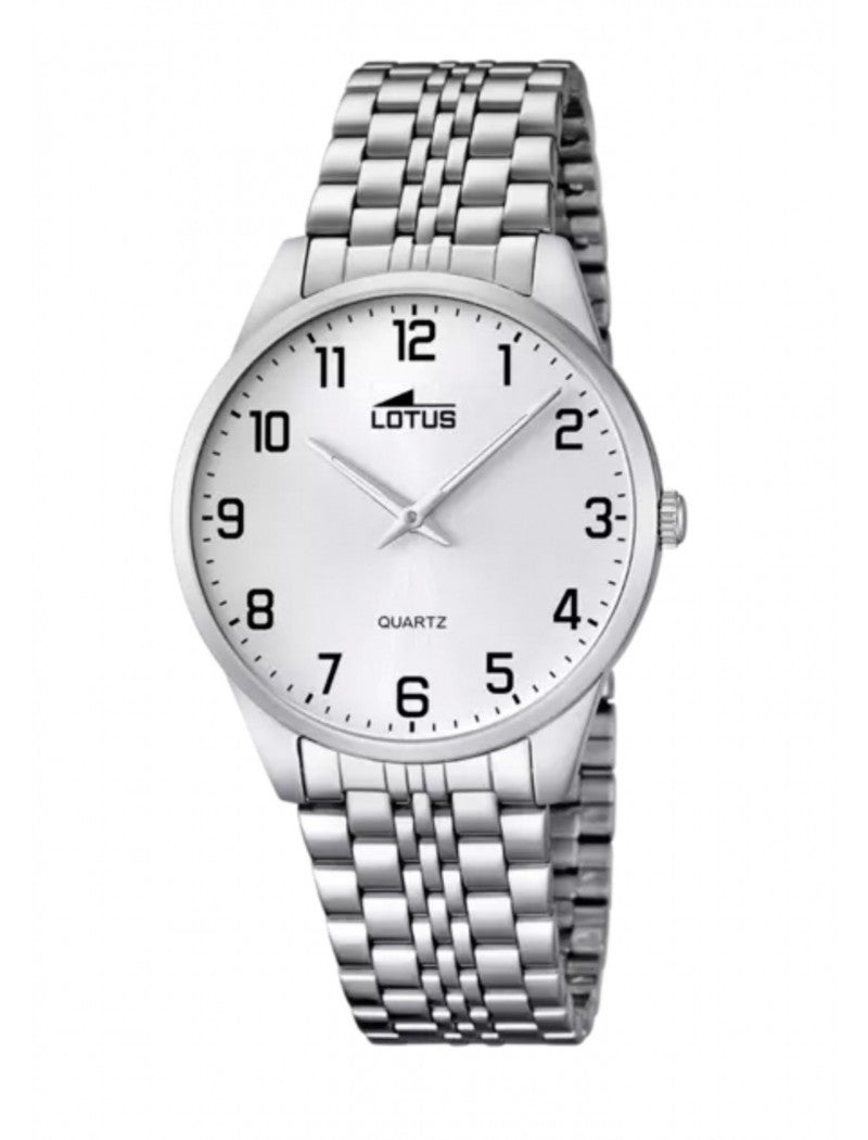 MONTRE LOTUS CLASSIC EN ACIER POUR HOMMES AVEC CADRAN BLANC