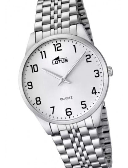 MONTRE LOTUS CLASSIC EN ACIER POUR HOMMES AVEC CADRAN BLANC