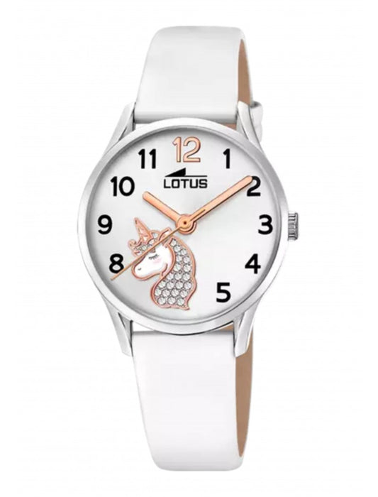 MONTRE LOTUS JUNIOR COLLECTIONK BRACELET CUIR BLANC, ENFANTS