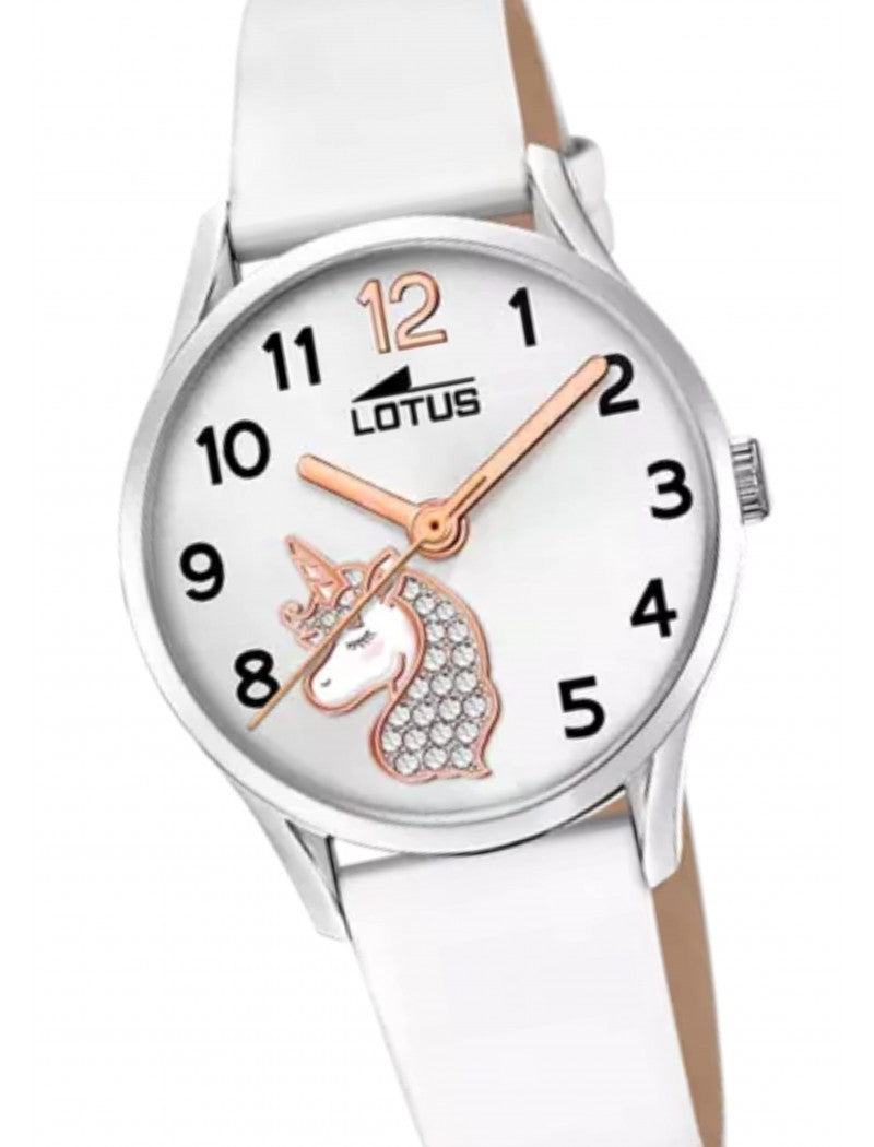 MONTRE LOTUS JUNIOR COLLECTIONK BRACELET CUIR BLANC, ENFANTS