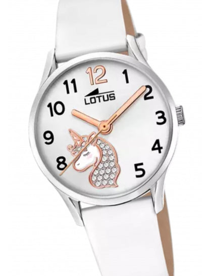 MONTRE LOTUS JUNIOR COLLECTIONK BRACELET CUIR BLANC, ENFANTS