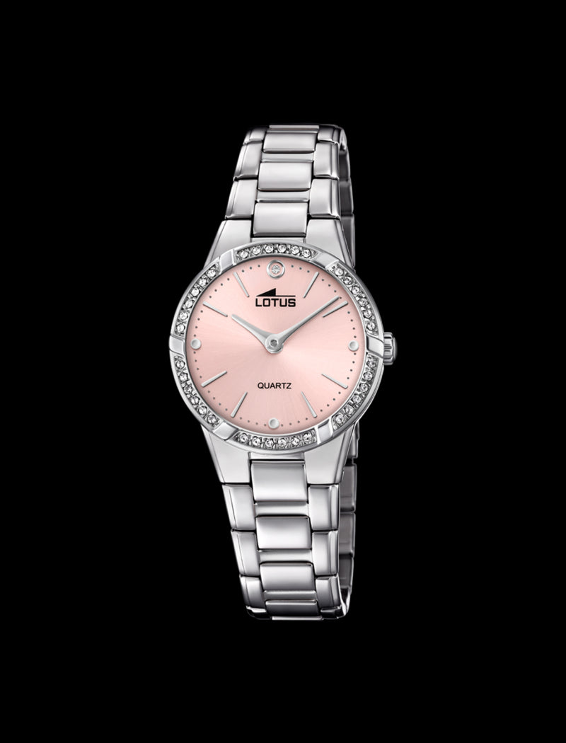 MONTRE ROSE BRACELET EN ACIER, FEMME