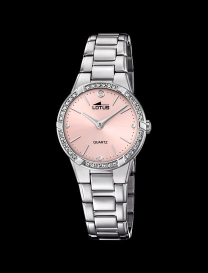 MONTRE ROSE BRACELET EN ACIER, FEMME
