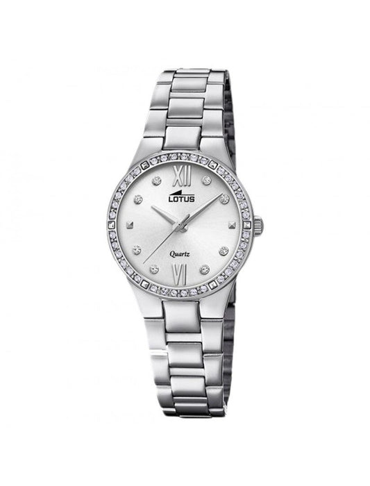 MONTRE GRIS BRACELET EN ACIER INOXYDABLE FEMME