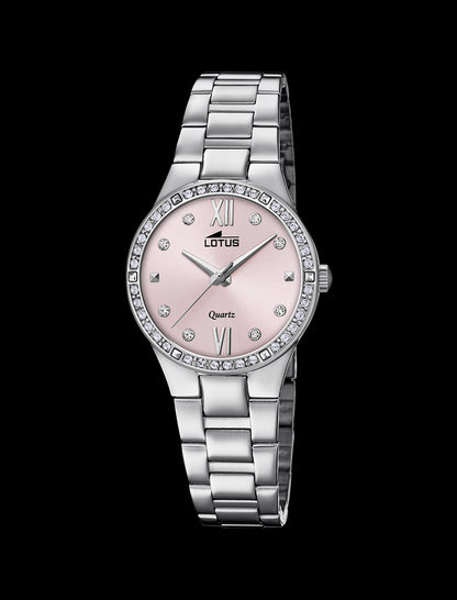 MONTRE ROSE BRACELET EN ACIER, FEMME