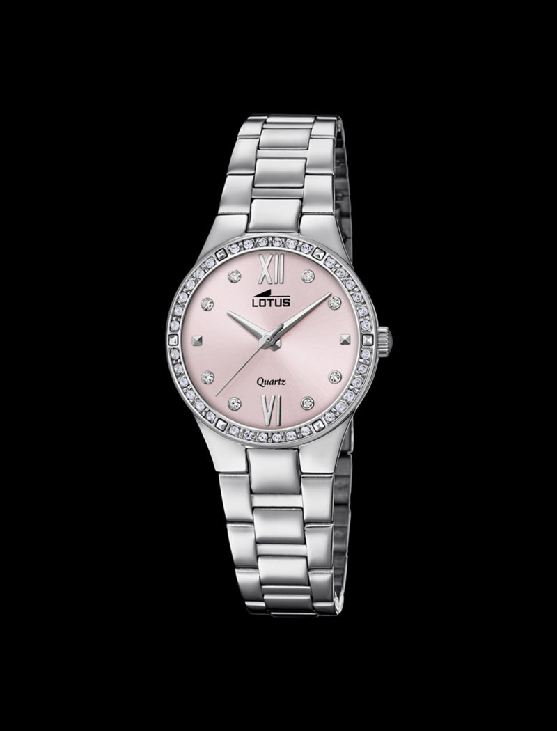 MONTRE ROSE BRACELET EN ACIER, FEMME