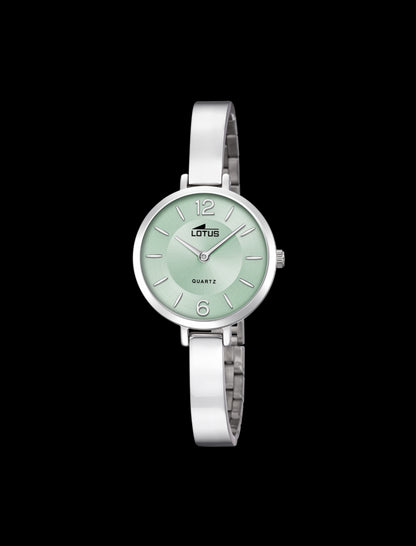 MONTRE VERT BRACELET EN ACIER INOXYDABLE FEMME