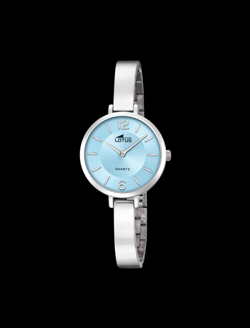 MONTRE BLEU BRACELET EN ACIER INOXYDABLE FEMME