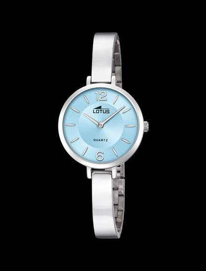 MONTRE BLEU BRACELET EN ACIER INOXYDABLE FEMME
