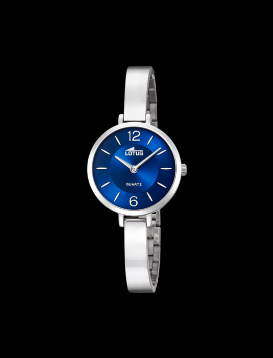 MONTRE BLEU BRACELET EN ACIER INOXYDABLE FEMME