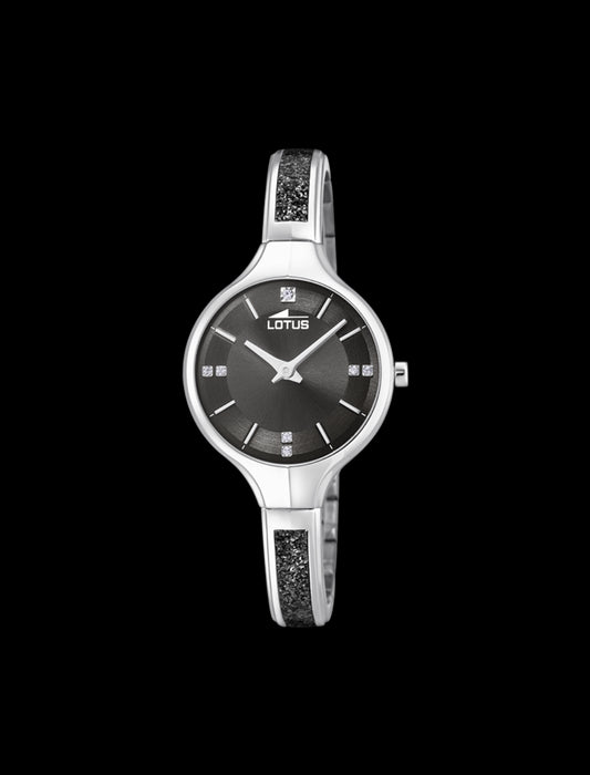 MONTRE GRIS BRACELET EN ACIER INOXYDABLE FEMME