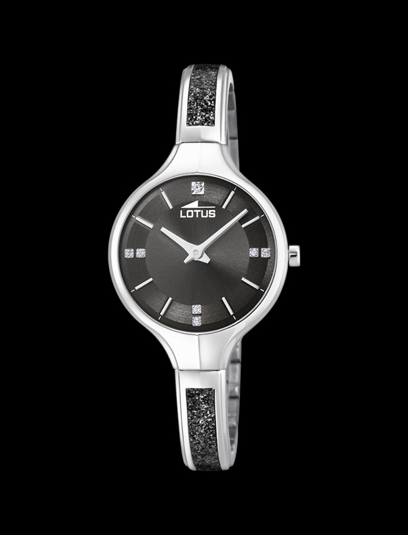 MONTRE GRIS BRACELET EN ACIER INOXYDABLE FEMME