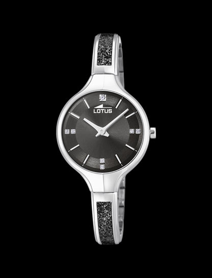 MONTRE GRIS BRACELET EN ACIER INOXYDABLE FEMME