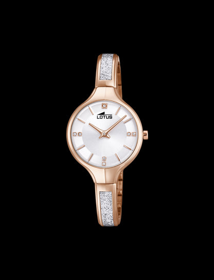 MONTRE GRIS, BRACELET EN ACIER INOXYDABLE, FEMME
