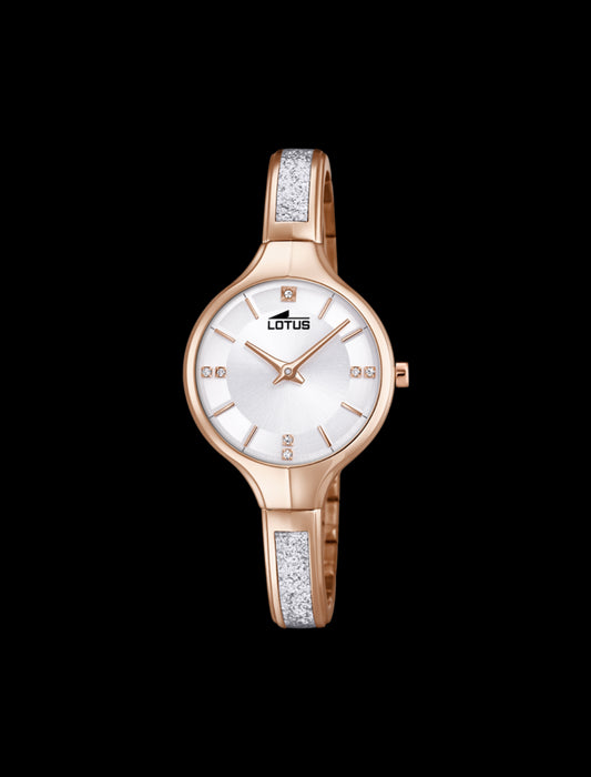MONTRE GRIS, BRACELET EN ACIER INOXYDABLE, FEMME